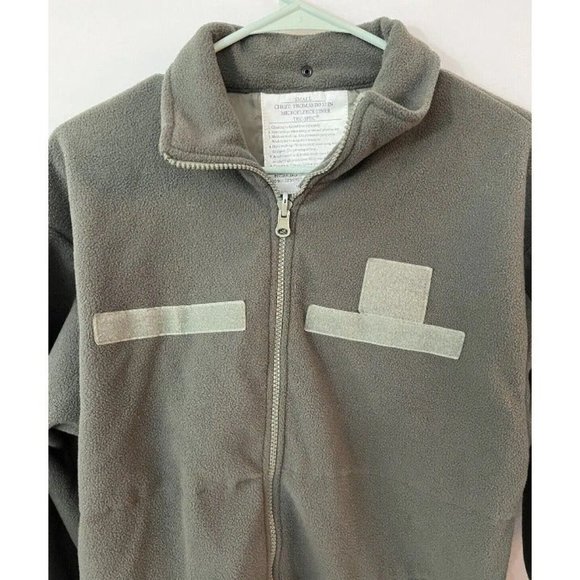 TRU-SPEC Micro Fleece Parka Mens Size Small Military Jacket/ Liner Green Fleece - Picture 5 of 8